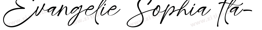 Evangelie Sophia Ita字体转换